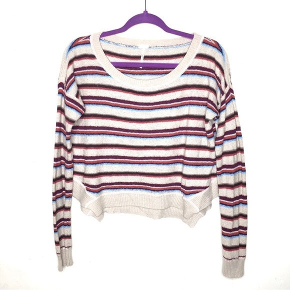 Free People Beach Road Trip Striped Pullover Sweater - Picture 13 of 13